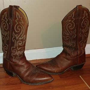 Womens tall Brown cowboy (cowgirl) leather boots